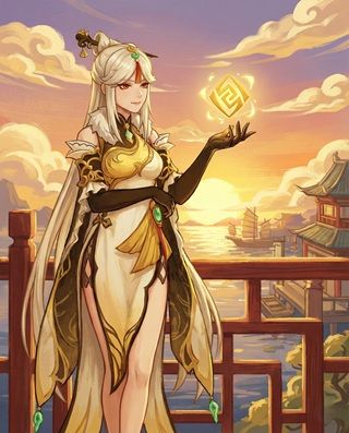 Ningguang Genshin Impact Character Art